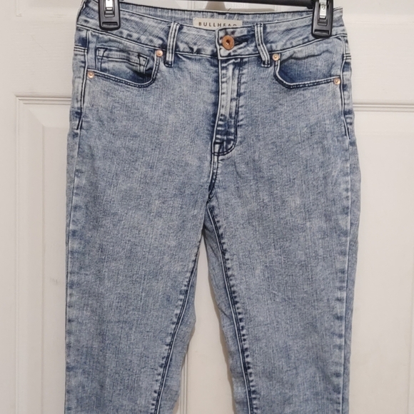 Bullhead High Rise Skinniest acid-washed Denim Jeans Sz 3 - Picture 3 of 13